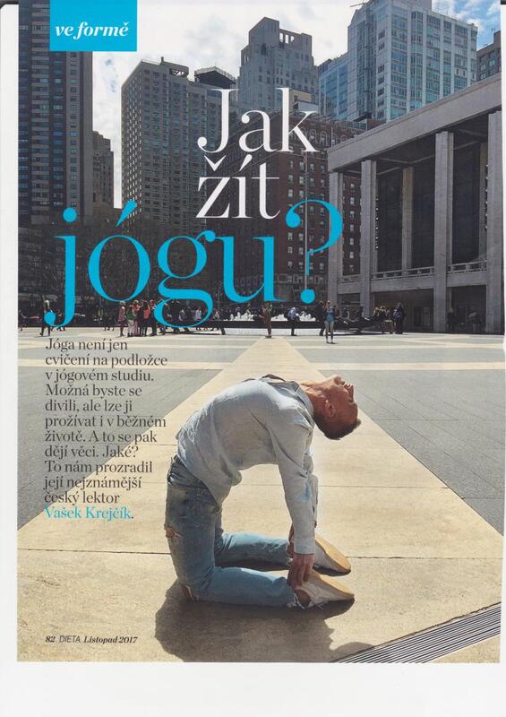 Žijte jógu pro říjnový časopis DIETA